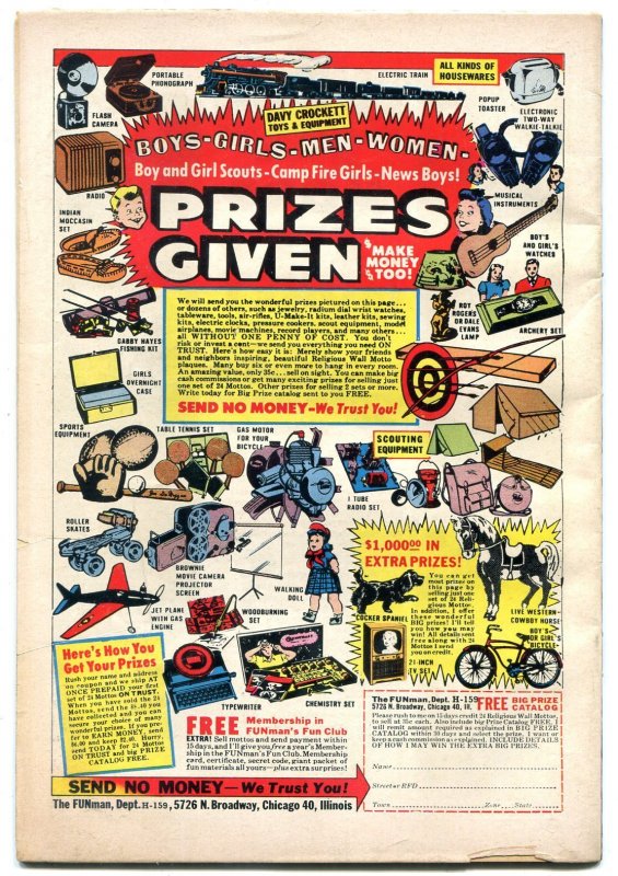 Adventures Into The Unknown #88 1957-WILD ISSUE FN