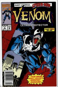 Venom: Lethal Protector #2 Newsstand Edition (1993) Venom [Key Issue]