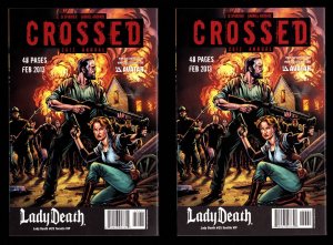 Lady Death #25 Variants 13 pcs + #'s 24 & 26 Variants - 15 pc Lot (2013) 9/9.2