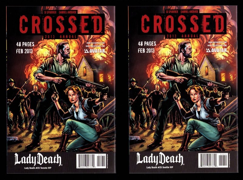 Lady Death #25 Variants 13 pcs + #'s 24 & 26 Variants - 15 pc Lot (2013) 9/9.2