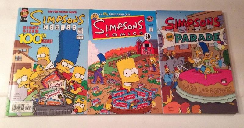 Simpsons Comics 50 100 Near Mint Simpsons On Parade Tpb 