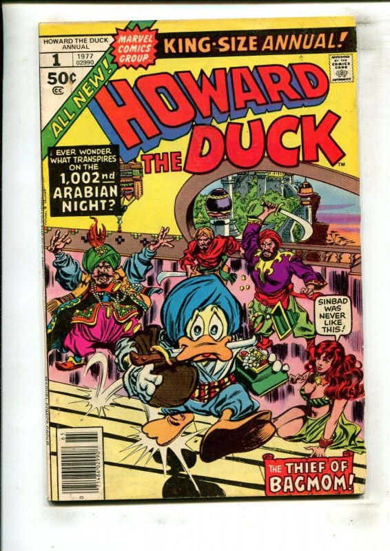 HOWARD THE DUCK ANNUAL #1 (7.0) THIEF OF BAGMOM!! 1977