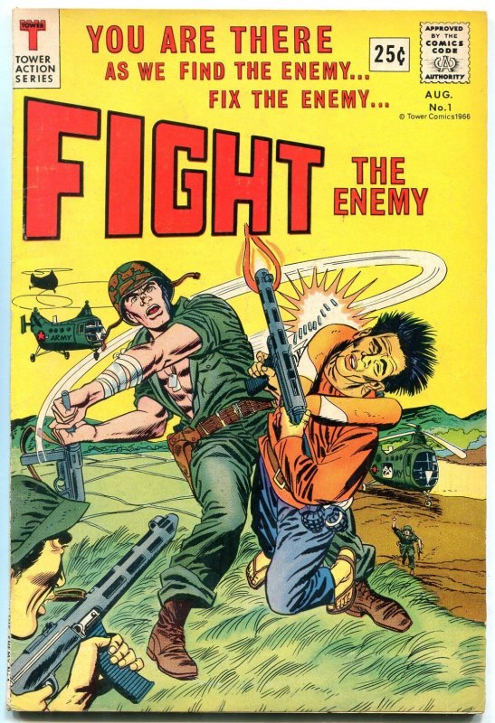 FIGHT THE ENEMY #1-IWO JIMA/NAZIS-1966 VF