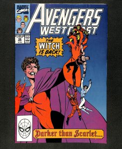 West Coast Avengers #56 1st Dark Scarlet Witch!