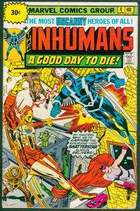 Imhumans 4 VG 4.0 .30 Variant Marvel 1976