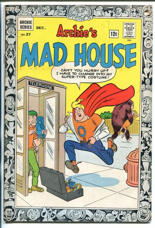 ARCHIE'S MAD HOUSE #37 1964-CAPTAIN SPROCKET-SABRINA-SCI-FI-HORROR-fn minus