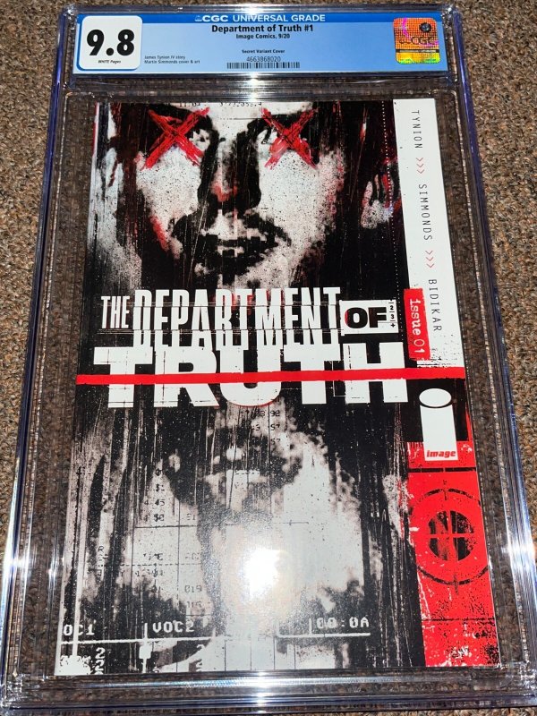 Department of Truth 1, 1:10 Oswald Secret Variant (2020), CGC Graded 9.8