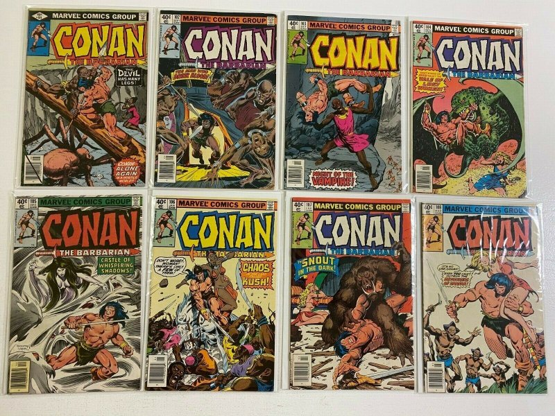 Conan the Barbarian lot 25 different from #90-120 avg 5.0 VG FN (1978-81)