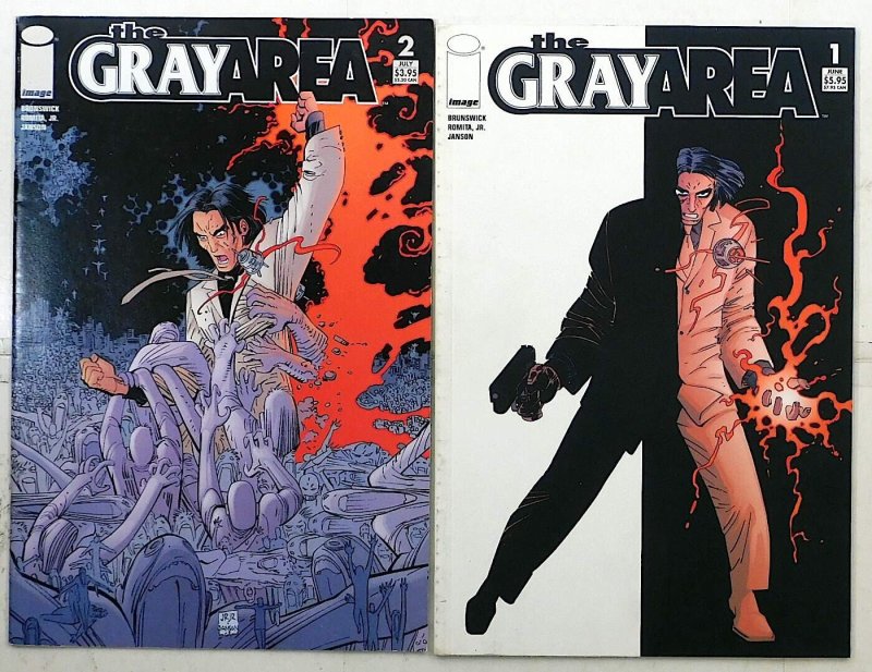 The Gray Area Lot of 2 #1, 2 (2004) Image Comics 1st Print Comic Books