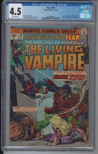 ADVENTURE INTO FEAR 24 CGC 4.5 VG+ Blade Vs Morbius Spider-Man Villain MCU Movie