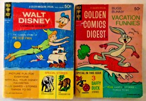 Walt Disney Comics Digests (1968, Gold Key) #1 (Scarce), 8, 12, 30. Guide = $30