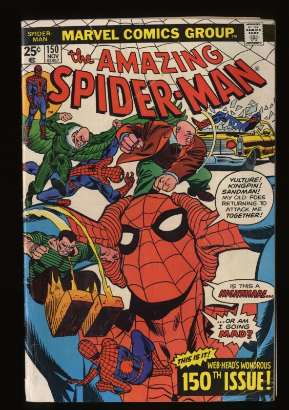 Amazing Spider-Man #150  Kingpin! Marvel Comics Spiderman