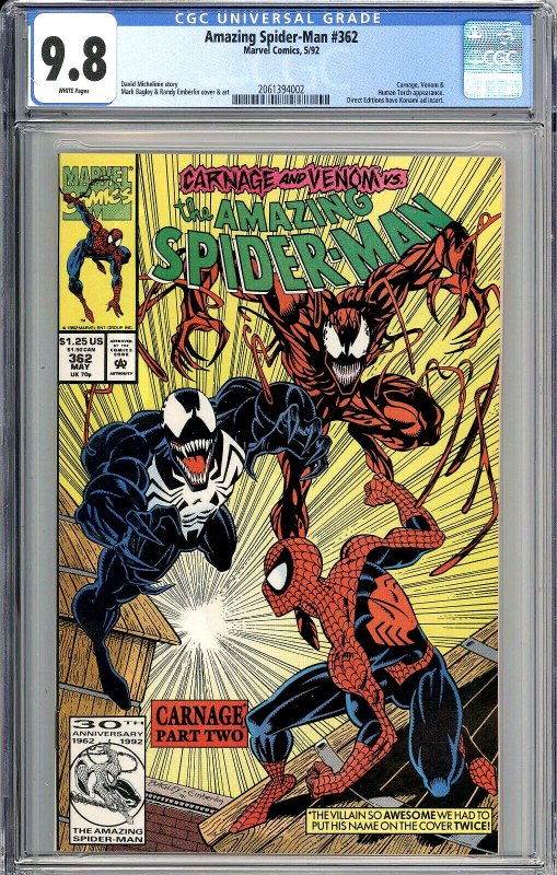 Amazing Spider-Man, #362 Carnage & Venom