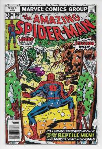 Amazing Spider-Man #166 - Lizard / Stegron (Marvel, 1977) - FN+