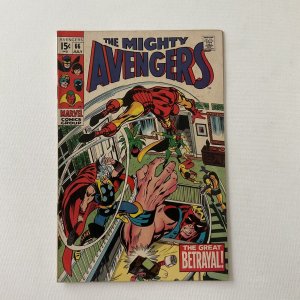 Avengers 66 Fine+ Fn+ 6.5 Marvel 1st Adamantium 1969