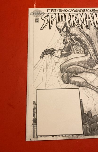 (1999) AMAZING SPIDER-MAN #1 AUTHENTIX DYNAMIC FORCE SKETCH VARIANT COVER W/COA