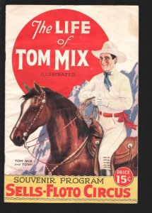 Life of Tom Mix Circus Program #  1931 - Sells-Floto Circus  -VG - Comic Book