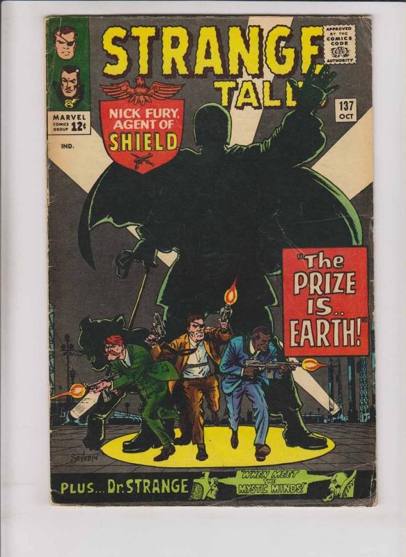 Strange Tales #137 VG nick fury - doctor strange - stan lee - steve ditko kirby