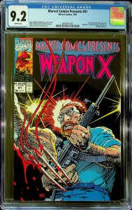 Marvel Comics Presents #81 (1991) - CGC 9.2 - Cert#4007951025