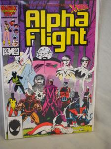 Alpha Flight  33 1986 in VF/NM condition. Unread . 1st Lady Deathstrike !