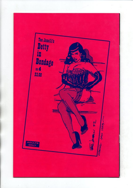 Betty in Bondage #2 - Betty Page - Teo Jonelli - Shunga - 1993 - (-NM)
