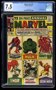 Marvel Tales (1964) #1 CGC VF- 7.5 Annual Spider-Man Iron Man Thor!