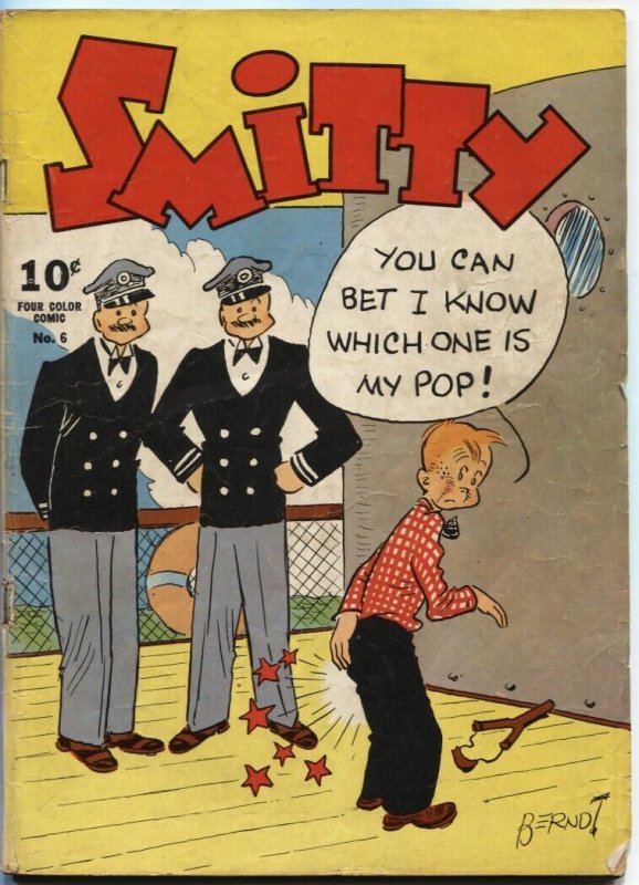 FOUR COLOR COMICS #6-1942-SMITTY BY BRENDT-NEWSPAPER COMIC STRIP-DELL