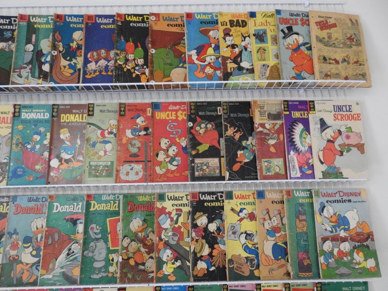 Huge Lot 150+ Cartoon Comics W/ Uncle Scrooge, Donald Duck, +More! See desc