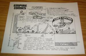 Captain Empire: Protector of Comics - empire comics - very cool coin wrapper