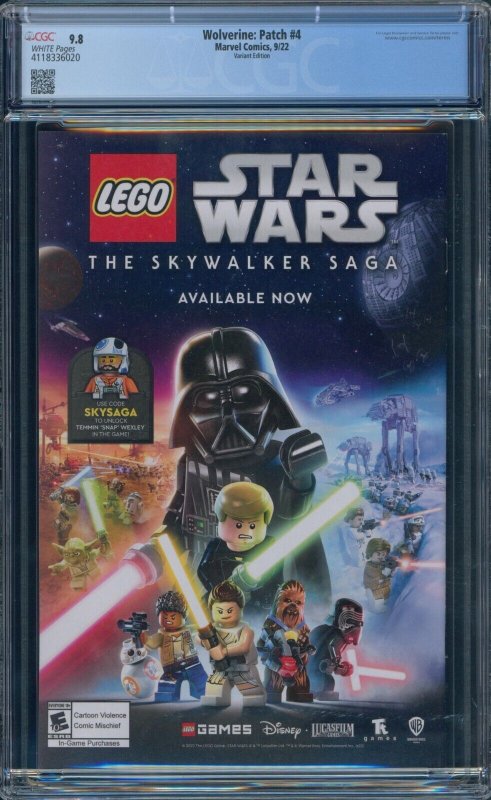 Wolverine Patch #4 CGC 9.8 Jung-Geun Yoon Variant Marvel 2022 X-Men