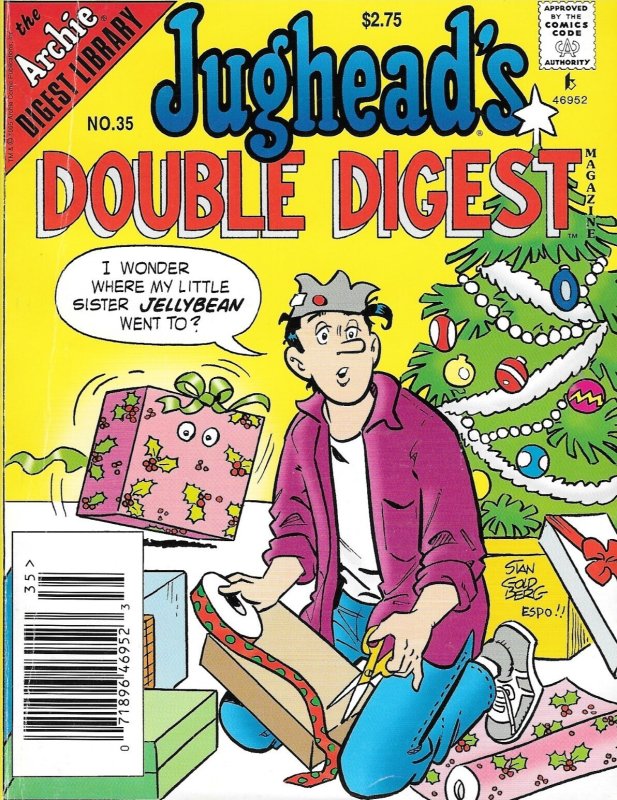 Jughead's Double Digest #35 (Newsstand) VG ; Archie | low grade comic Christmas 