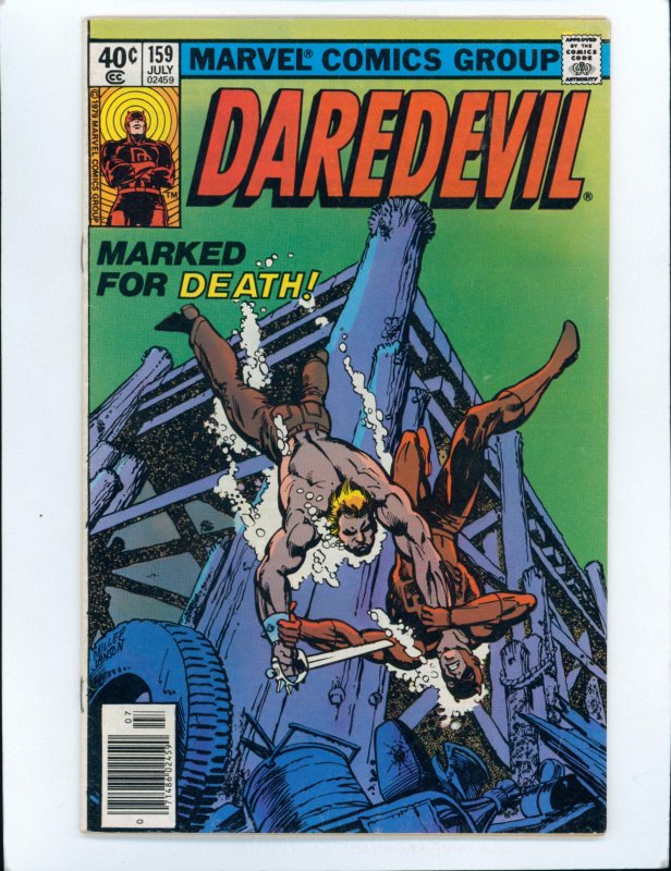Daredevil #159 Classic Frank Miller Bullseye Cover, details DD's Billy Club