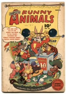 Fawcett's Funny Animals #36 1946--Hoppy The Marvel Bunny--G