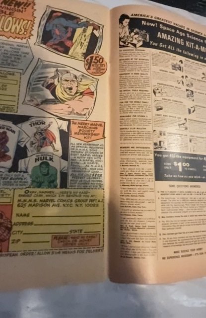 The X-Men #47 (1968)the warlock has 3 faces cover/Fading spot