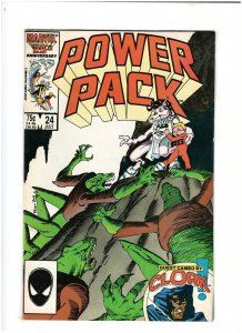 Power Pack #24 FN 6.0 Marvel Comics 1986 Cloak app.