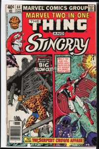 Marvel Two-in-One #64 (1980) Stingray [Key Issue]