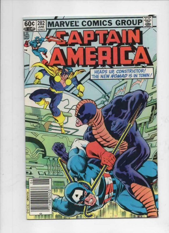 CAPTAIN AMERICA #281 282, VG/FN,  Nomad Bucky Viper, 1968 1983, 2 issues 