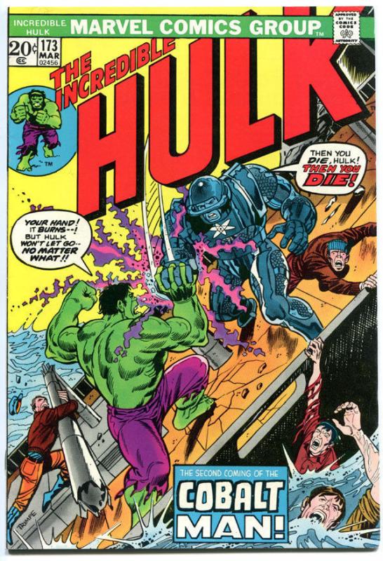HULK #173, VF, Incredible, Bruce Banner, Anybody out there, 1968, more in store 