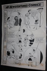 Modest Maidens Kiddie Korner AP Newsfeatures Comics - 7/30/1950 art by Jay Alan