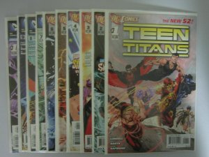Teen Titans (4th Series) NEW 52 set:#1-9 & ANN #1 avg 8.5 VF+ (2011)