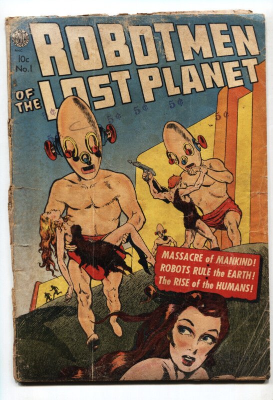 ROBOTMEN OF THE LOST PLANET #1-AVON SCI-FI-GGA PRE-CODE