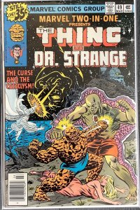 Marvel Two-in-One #49 Newsstand Edition (1979, Marvel) Featuring Dr. Strange. VF