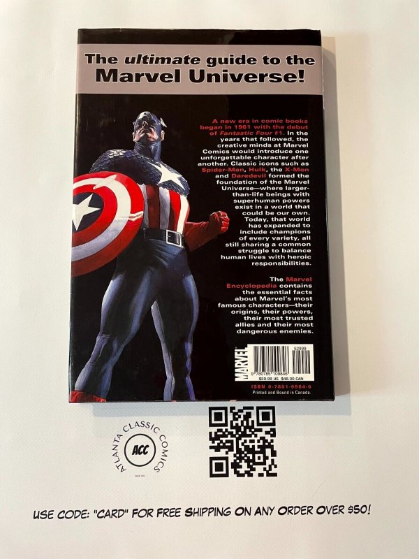 Marvel Encyclopedia Vol. # 1 Hardcover Graphic Novel Comic Book Hulk XMen 1 J883