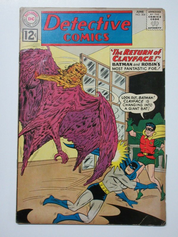 Detective Comics (June 1962) #304 Return of Clayface G+ Finger + Moldoff