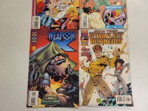 4 Marvel Comics #6 22 Warlock #4 Weapon X #8 Star Trek Starfleet Academy 59 TJ16