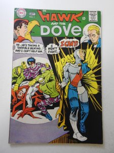 The Hawk and The Dove #1 (1968) VG Condition centerfold detached top staple