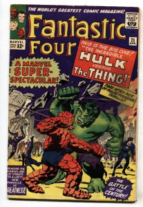 FANTASTIC FOUR #25--1964--MARVEL--HULK VS. THING--VG