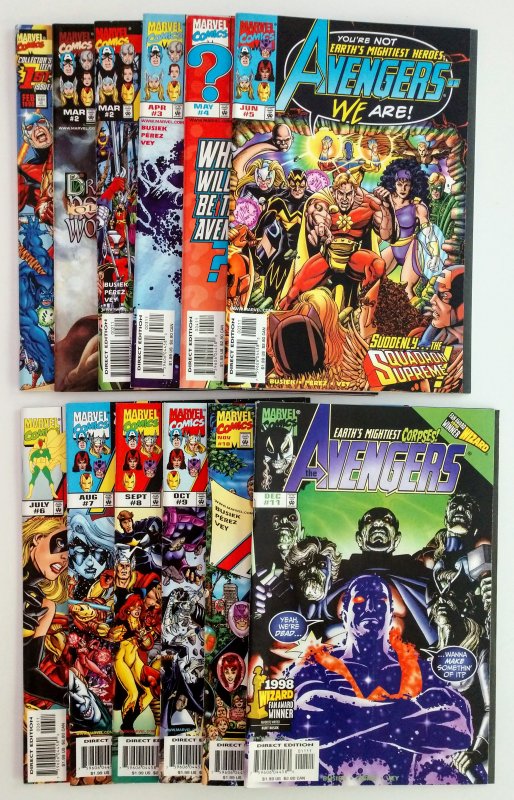 Avengers V3 1-11 12LOT, HIGH GRADE