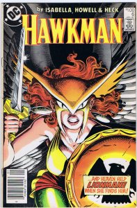 Hawkman #6 DC Comics Canadian Newsstand January Jan 1987 (VF+)