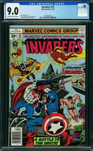 Invaders #15 (1977) CGC 9.0 VFNM